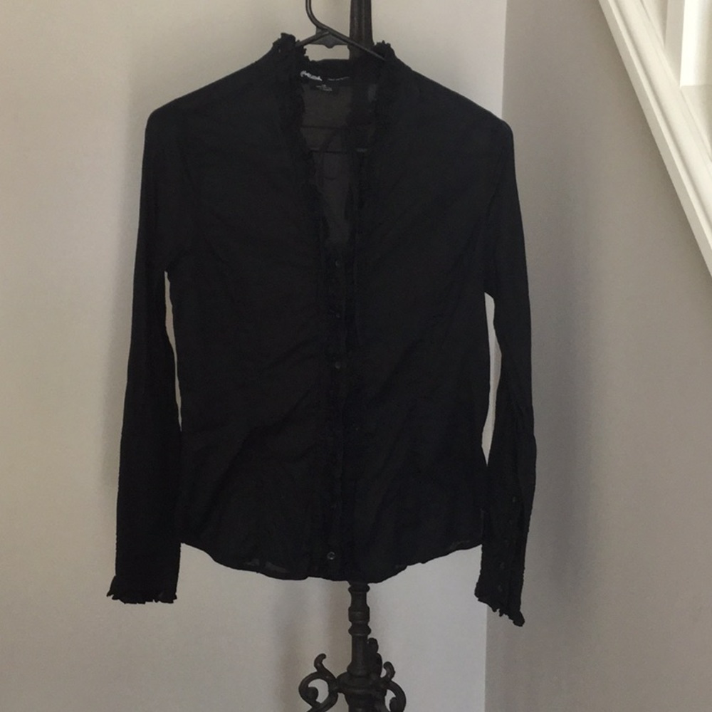 Hale Bob Black Blouse